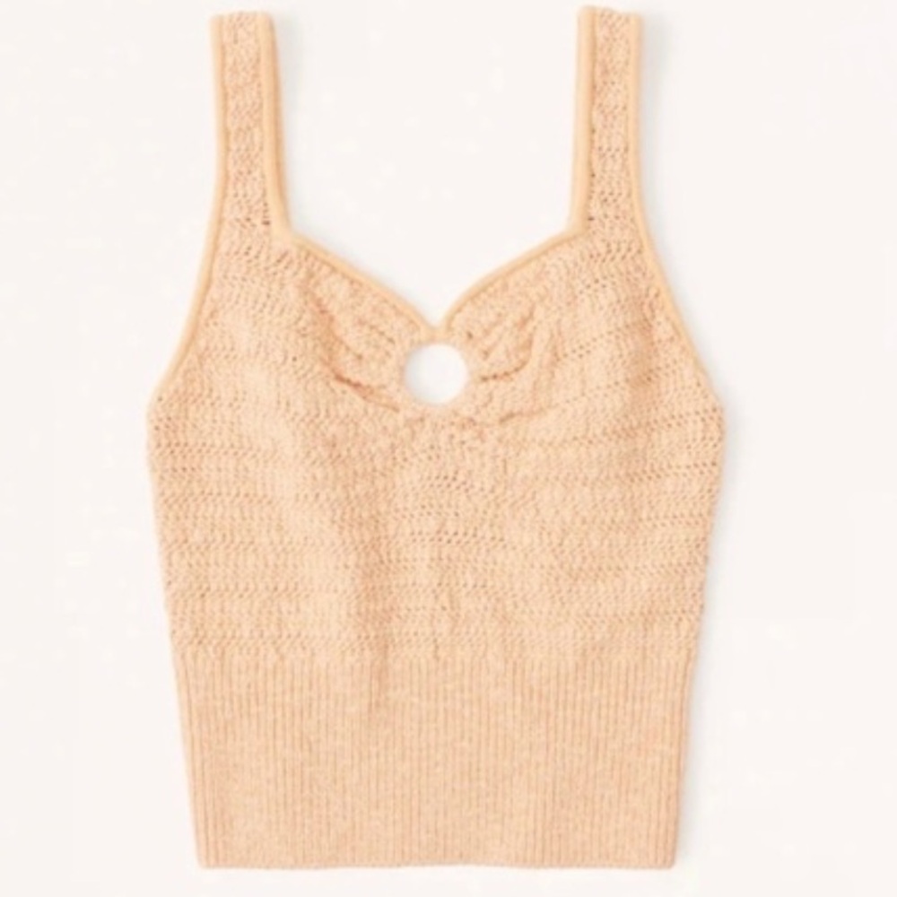 NWT Abercrombie Orange Crochet Tank